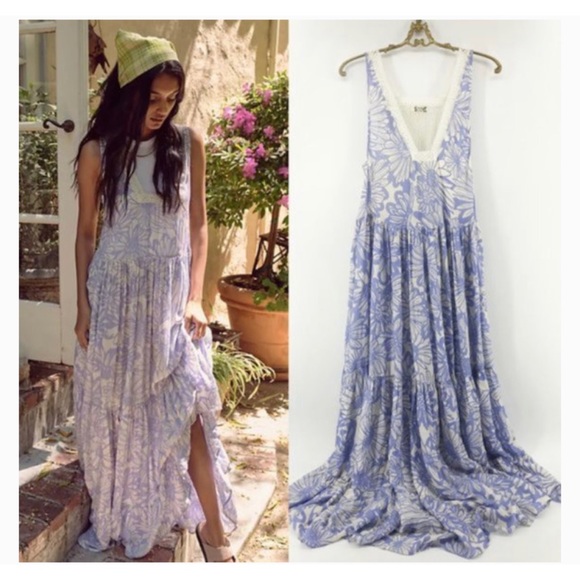 Free People Lilac Lavender Maxi Dress - Picture 5 of 10